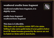 Weathered erudite bone fragment