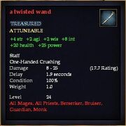 A twisted wand