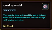 Sparkling material