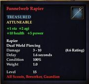 Funnelweb Rapier