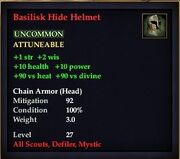 Basilisk Hide Helmet