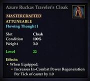 Azure Ruckas Traveler's Cloak