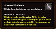Shattered Fae bone