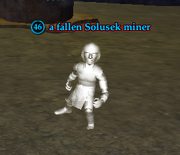 A fallen Solusek miner