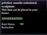 Azurite Entwined Sculpture