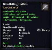 Bloodletting Cutlass