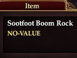 Sootfoot Boom Rock (Item)