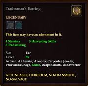 Tradesman's Earring