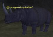 An aggressive grindhoof