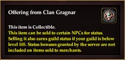 Offering from Clan Gragnar