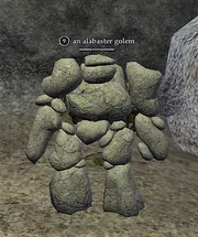 An alabaster golem