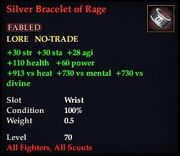 Silver Bracelet of Rage