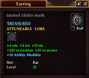 Tainted chitin mark