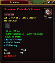 Snowfang Defender's Bracelet