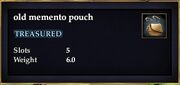 Old memento pouch