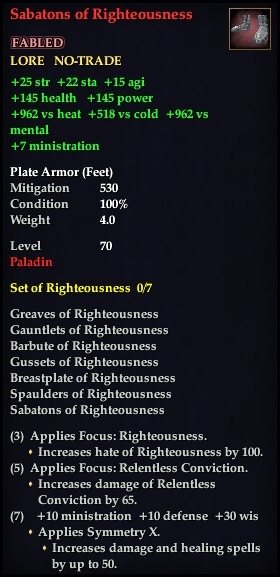 Sabatons of Righteousness | EverQuest 2 Wiki | Fandom