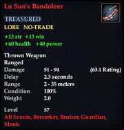 Lu Sun's Bandoleer