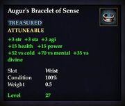 Augur's Bracelet of Sense