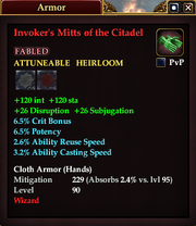 Invoker's Mitts of the Citadel