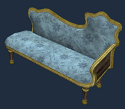 Plush Chaise Lounge (Visible)