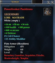 Powerbroker Pauldrons