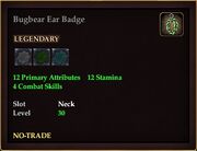 Bugbear Ear Badge