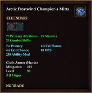 Arctic Frostwind Champion's Mitts