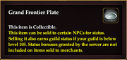 Grand Frontier Plate