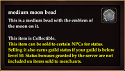 Medium moon bead