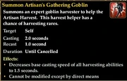 Summon gathering goblin AFTER KA Buff only