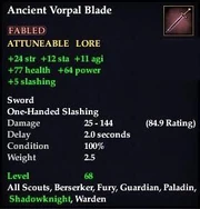 Ancient Vorpal Blade