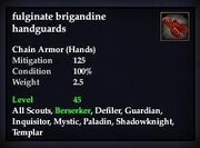 Fulginate brigandine handguards