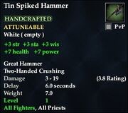 Tin Spiked Hammer