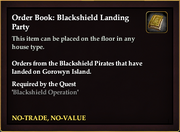 Order Book Blackshield Landing Party