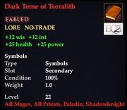 Dark Tome of Tseralith