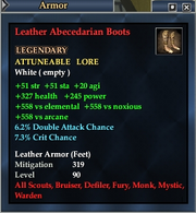 Leather Abecedarian Boots