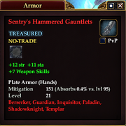 Sentry's Hammered Gauntlets