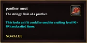 Panther meat