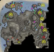 cluster of eggs - map view