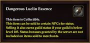 Dangerous Luclin Essence