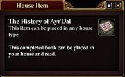 The History of Ayr'Dal (House Item)