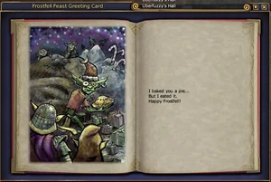 Greeting card as it appears when read.