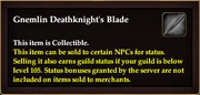Gnemlin Deathknight's Blade