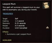 Leopard Mum details