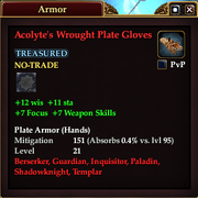 Acolyte's Wrought Plate Gloves