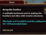 Dewpalm lumber