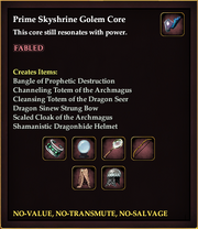 Prime Skyshrine Golem Core