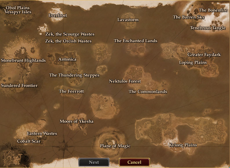 exploring the scourge wastes eq2 map