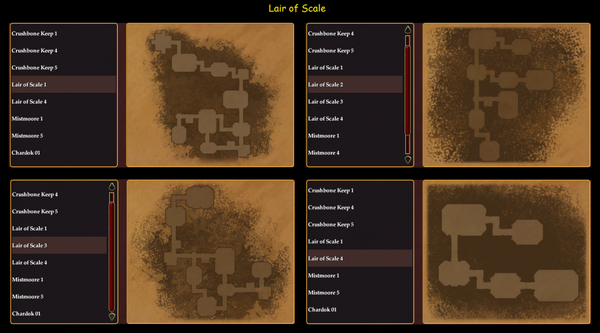 Dungeon Maker Lair of Scale Maps