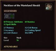 Necklace of the Wasteland Herald